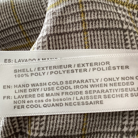 Band of Gypsies Glen Plaid Vintage Boomer Style Button Down Top/Shirt Size XS - Picture 8 of 9